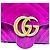 Borsa a tracolla Gucci GG Marmont Small in velluto viola Porpora - vista 5