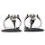 Sandali slide Versace Medusa Logo-Plaque in pelle nera Nero - vista 4