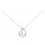Autre Marque Collana in oro bianco 10K e diamanti Argento
