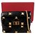 Valentino Borsa Tote e a Spalla in Pelle Grena Roman Stud Nera Nero