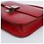 Céline Piccola borsa a tracolla in pelle Classic Box Rosso Argento - vista 6