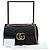 Gucci Borsa a tracolla GG Marmont Matelassé in pelle Medium con catena Nero