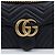 Gucci Borsa a tracolla GG Marmont Matelassé in pelle Medium con catena Nero - vista 2