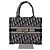 Dior Small Book Tote Bag Oblique Navy Blu