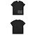 Moncler T-shirt a maniche corte in cotone con stampa logo Nero - vista 3