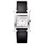 Hermès Heure Uhr Kleines Modell Silberfarbe Epsom Calfskin Armband Schwarz - Ansicht 2