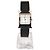 Hermès Heure Uhr Kleines Modell Silberfarbe Epsom Calfskin Armband Schwarz - Ansicht 3