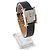 Hermès Heure Uhr Kleines Modell Silberfarbe Epsom Calfskin Armband Schwarz - Ansicht 4