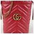 Gucci Mini borsa a secchiello in pelle GG Marmont Rossa - vista 2