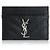 Saint Laurent Monogramm Kartenetui Prägung: Schwarz