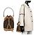 Fendi Mini borsa a tracolla in tessuto Montrezzo FF Marrone