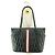 Bally Nova bolsa de ombro feminina Damira QT em couro acolchoado preto Medium Shopper - vista 2