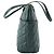 Bally Nova bolsa de ombro feminina Damira QT em couro acolchoado preto Medium Shopper - vista 5
