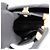 Valentino Roman Stud Small Nappa Leder Handtasche Schwarz - Ansicht 12