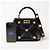 Valentino Roman Stud Small Nappa Leder Handtasche Schwarz - Ansicht 9