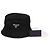 Prada Re-Nylon Bucket Hat mit Triangle Logo Schwarz