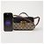 Gucci Mini Top-Handle-Schultertasche aus GG Supreme Canvas mit Paddle Lock Verschluss Schwarz - Ansicht 8