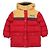 Gucci Giacca imbottita lunga in nylon con cappuccio e logo per bambini (Rosso) XWAXT
