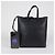 Céline Vertikaler kleiner Leder-Cabas Schultertasche Schwarz - Ansicht 10