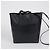 Céline Vertikaler kleiner Leder-Cabas Schultertasche Schwarz - Ansicht 5