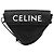 Céline Borsa a tracolla in pelle con logo stampato Triangle Nera