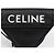 Céline Borsa a tracolla in pelle con logo stampato Triangle Nera - vista 2