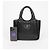 Prada Bolsa Tote de couro napa acolchoado macio preto - vista 12