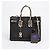 Saint Laurent Small Leather Python Pattern Sac De Jour Tote Shoulder Bag Black - view 9