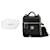 Chanel Mini Borsa Vanity Handle Chain Caviar Nera con Hardware Oro Nero