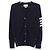 Thom Browne Cardigan mit diagonalen Streifen Blau