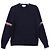 Thom Browne Milano Stitch Crewneck Pullover mit Armband Navy Blau