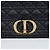 Dior Borsa a tracolla Cannage Medium in pelle di vitello nera con finiture dorate Nero - vista 2