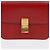 Céline Mini borsa a tracolla in pelle di vitello Classic Box Rossa Rosso - vista 3