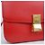 Céline Borsa a tracolla Classic Box in pelle rossa taglia Medium Rosso - vista 14