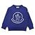 Felpa Moncler Kids Logo Print (Blu)