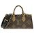 Borsa Louis Vuitton Monogram Reverse OnTheGo EW Chain Marrone Monogramma