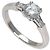Harry Winston Platin Ring mit Trist Diamant Rundschliff
