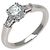 Harry Winston Platin Ring mit Trist Diamant Rundschliff - Ansicht 2