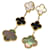 Van Cleef & Arpels Magic Alhambra 3-Motif Perlmutt und Onyx Ohrringe  - Ansicht 1