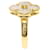 Van Cleef & Arpels Vintage Alhambra Diamond Shell Ring Golden  - view 3