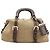 Borsa a mano in tela con logo Prada per donna Marrone