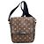 Borsa a Spalla Louis Vuitton M56717 Bass PM Monogram Macassar Nero Monogramma