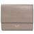 Céline Celine Trifold Wallet aus gräulichem Kalbsleder Grau