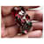 Schiaparelli Clip Aurora Borealis Rosso D'oro Porpora Metallico - vista 6