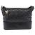 Chanel Gabrielle Hobo trapuntato in pelle di vitello invecchiata Small Nero