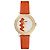 Montre Missoni Zigzag Cuir Orange Blanc Doré