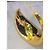 Orecchini a cerchio Saint Laurent color oro D'oro - vista 7