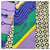 Hermès Sciarpa Twilly Hermes Verde Porpora Giallo  - vista 7