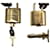 Bracciale charm Lockit Louis Vuitton Marrone D'oro - vista 5
