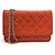 Wallet On Chain Chanel Matelassé Lackleder Chain Wallet Rot
